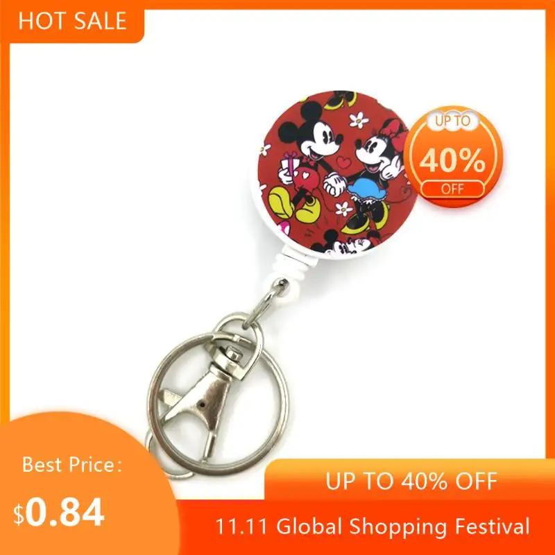 

Mickey Minnie Mouse Cute Card Cover Clips Badge Reel Student Nurse Exhibition Enfermera Name Clips Card ID Card Holder