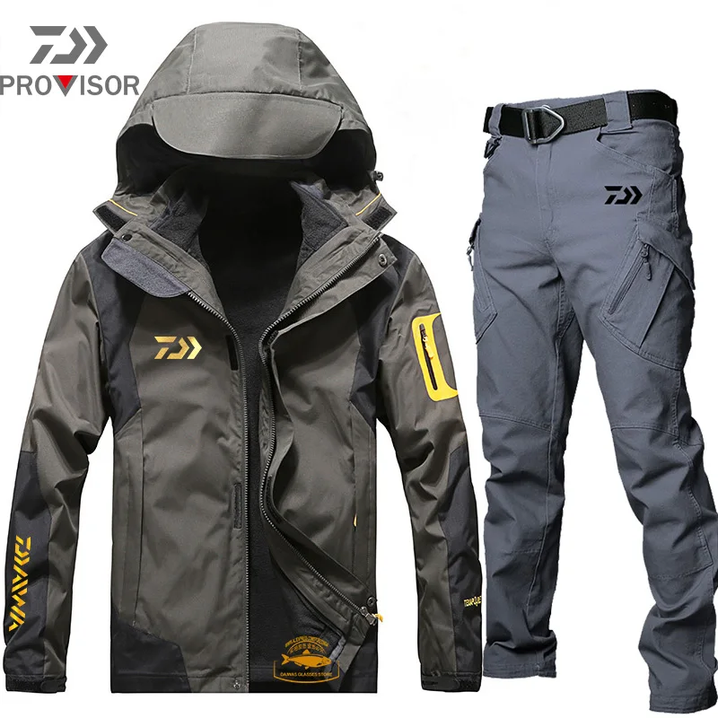 New Daiwa Fishing Suits Autumn Winter Outdoor Durable Waterproof Fishing Pants Tactics Military Man Fishing Clothings Jacket enlarge