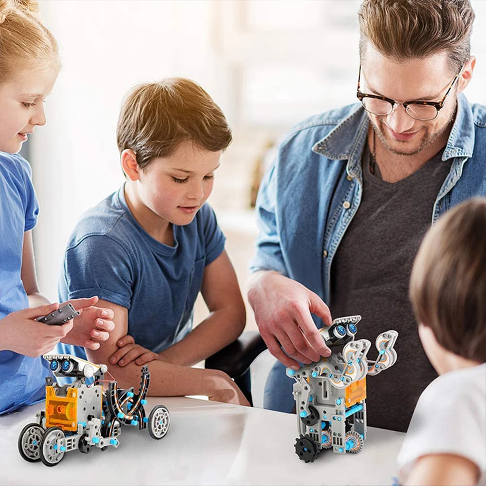 Solar Convertible Robot Kit Transformation Physics Science Experiment Assembled Toy DIY STEM Educational for Children Gift |