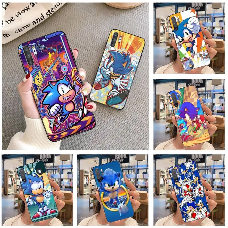 

Cartoon hedgehog Sonic Phone Case For Samsung Galaxy Note20 ultra 7 8 9 10 Plus lite Samsung M21 M31S M30S M51