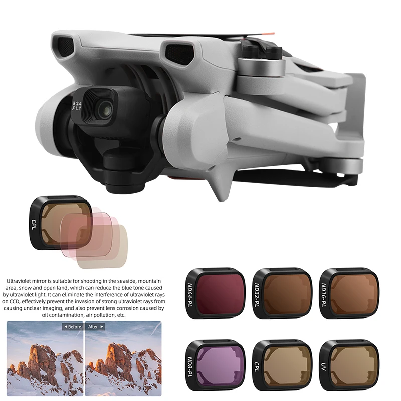 

Camera Lens Filter for DJI Mini 3 Pro UV CPL ND8PL ND16PL ND32PL ND64PL Filters Kit For Mavic Mini 3 Pro Drone Accessories