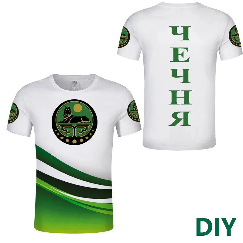 

Chechnya DIY Free Custom Men Ichkeria t shirts Grozny Argun chechen republic T shirt independent republic Islamic Jersey Tee Top