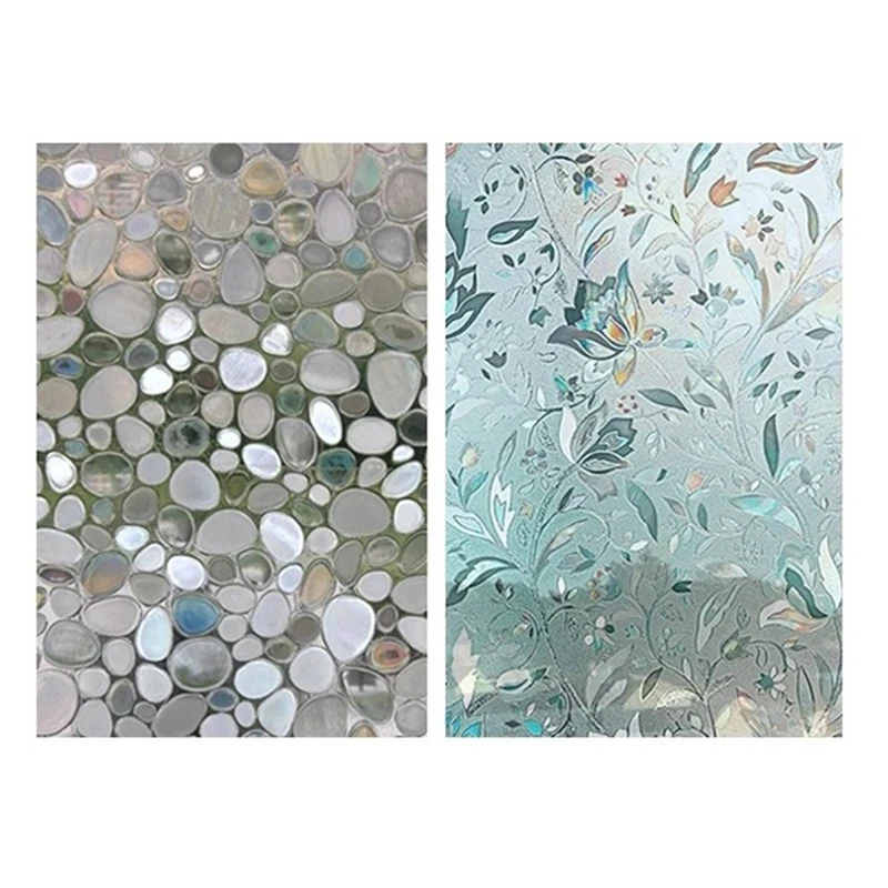 Клейкая наклейка из матового стекла электростатическая оконная пленка