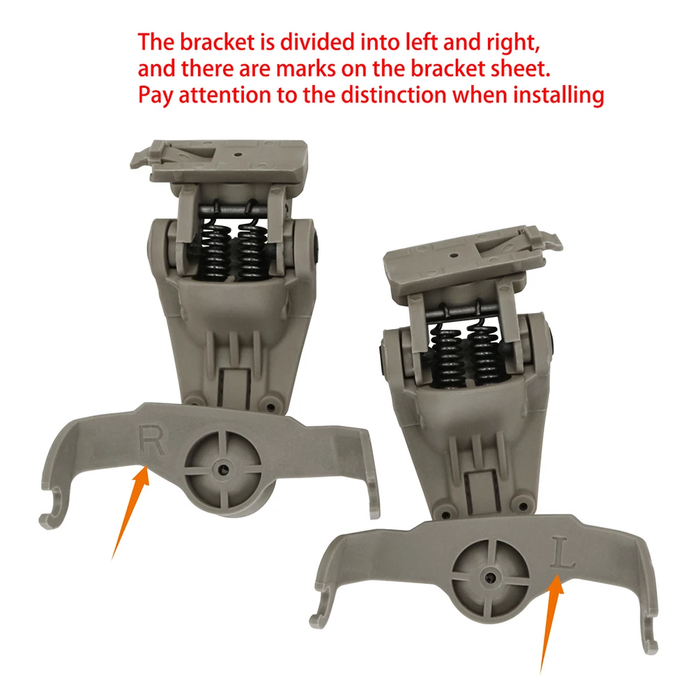 Tactical Headset ARC Rail Adapter Tactical Helmet for Howard leight Impact Sport Airsoft Hunting Shooting Sport Headphone