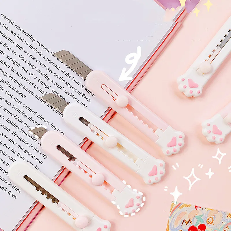 2022 1 шт. милый карманный мини-нож в виде кошачьей лапки Экспресс-нож для резки