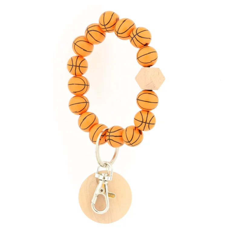 Бейсбольные Софтбол бусины Браслеты Браслет Брелок монограмма женская сумка