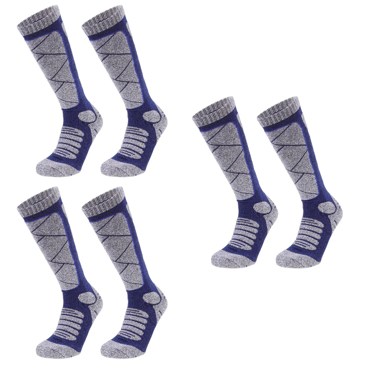 

3 Pairs of Skiing Stockings Versatile Adults Socks Multi-function Warm Socks