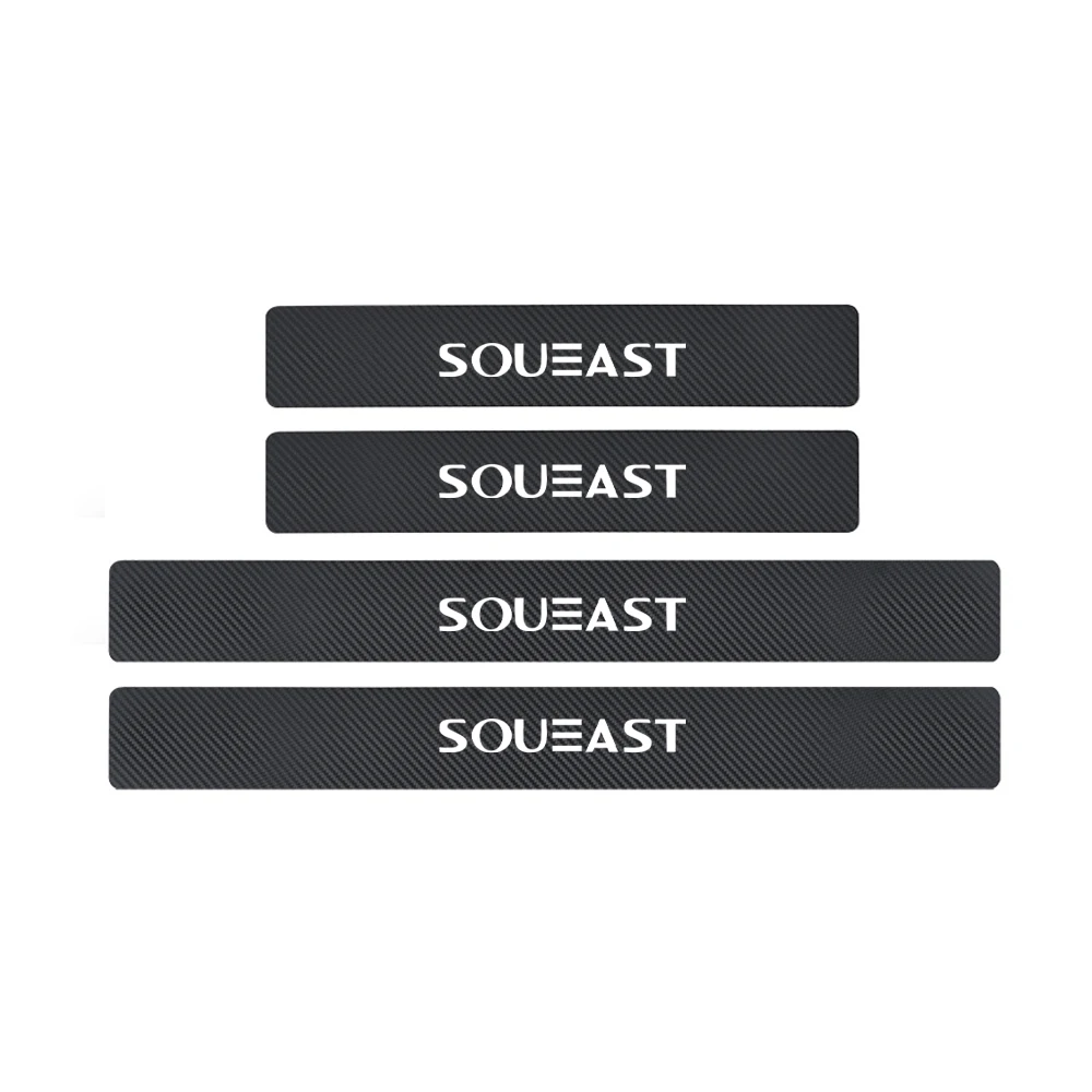 

4 шт., наклейки на порог двери автомобиля из углеродного волокна для SOUEAST DX9 DX7 DX5 DX3 A5 Lingzhi V5 Lingshi V6 Lingyue V3