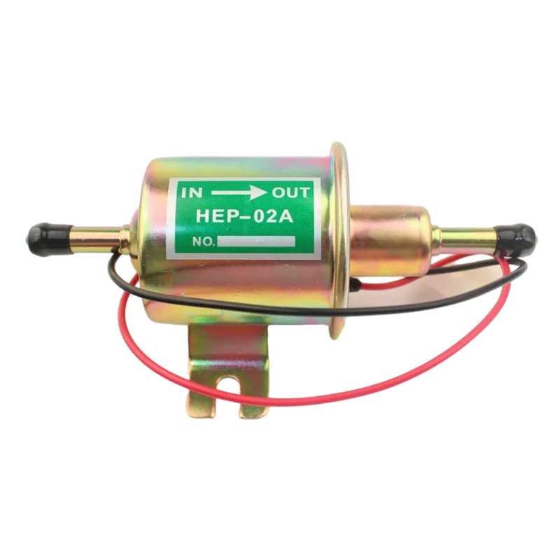 

Universal Diesel Petrol Gasoline 12v Electric Fuel Pump HEP-02A 8mm Pipe Low Pressure Bomb Carburetor Motorcycle ATV