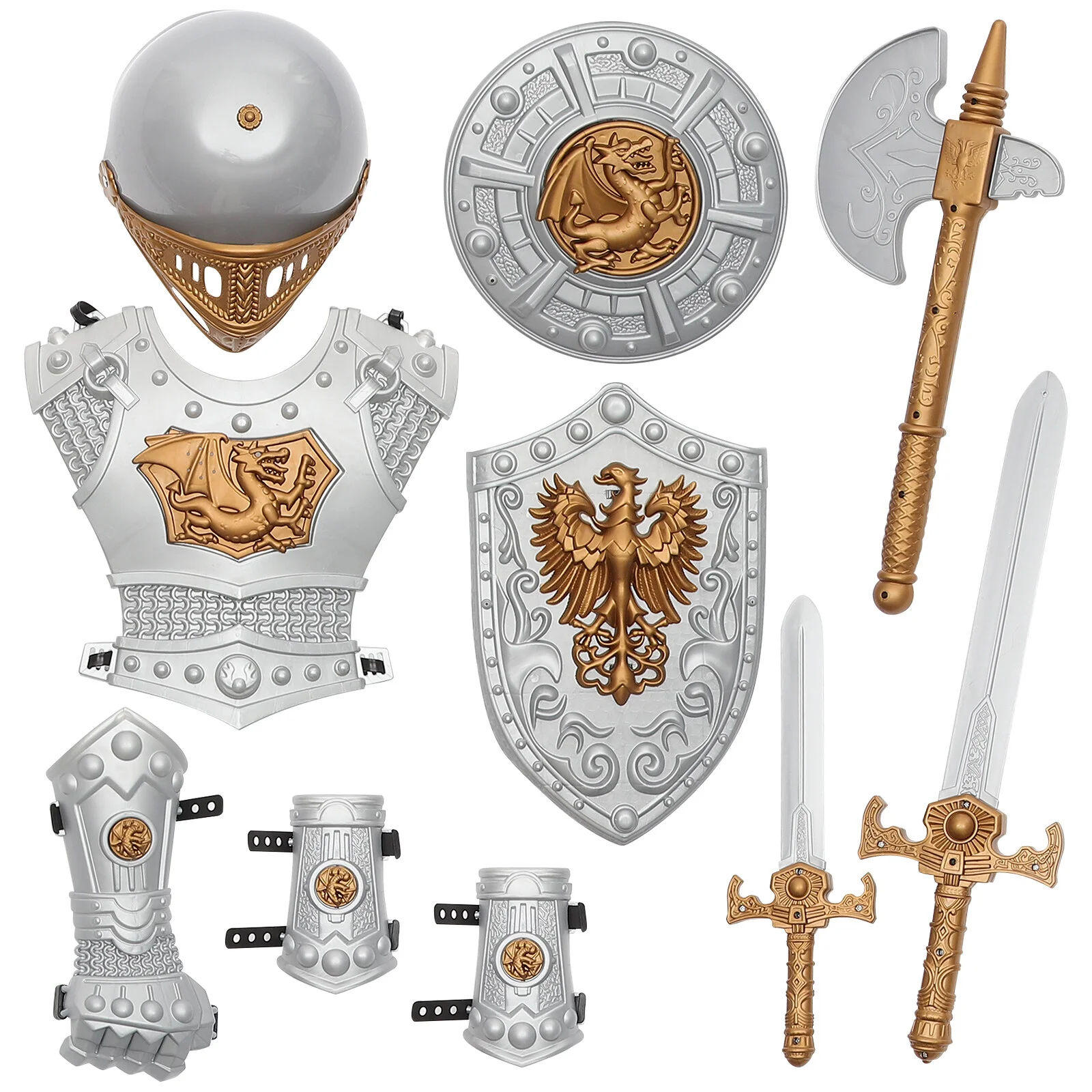

1 Set Children Knight Costume Halloween Role Play Outfits Performance Costume