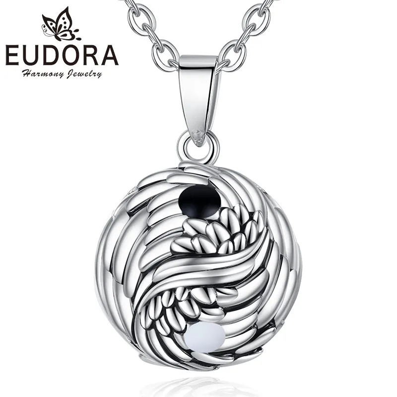 

Eudora Harmony Ball Tai Chi Yin Yang Pendant Necklace Pregnancy Chime Bola Angel Caller Fine Maternity Jewelry for Women's Gifts
