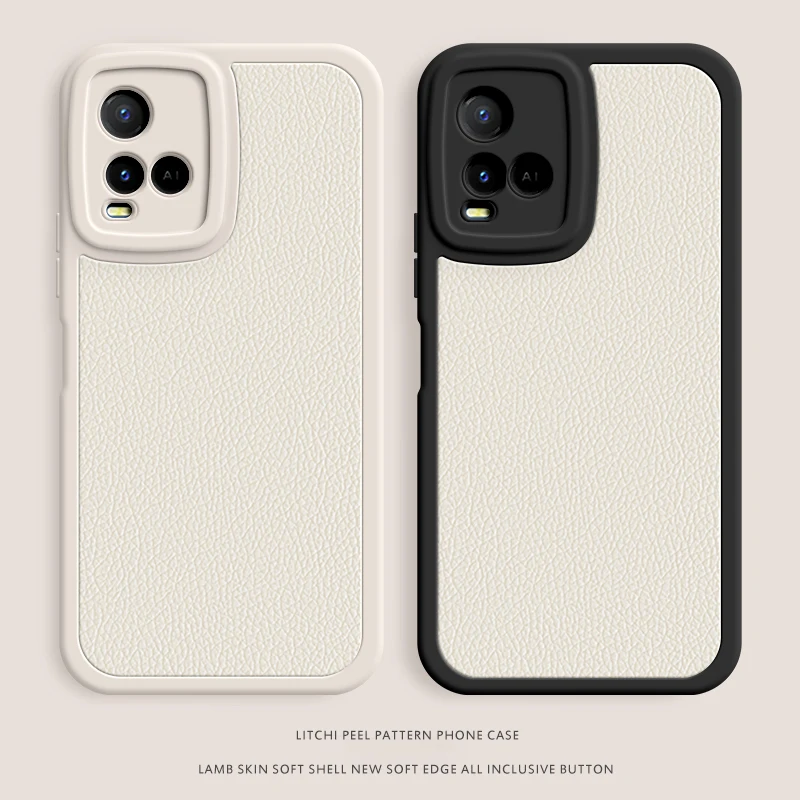 Мягкий кожаный чехол для VIVO Y01 Y11S Y12S Y12 Y20 SG Y20i Y20A Y21 Y21S Y21T Y21A Y21G Y30 Y33T Y33S Y55 Y75 Y76 2021 4G 5G Cover