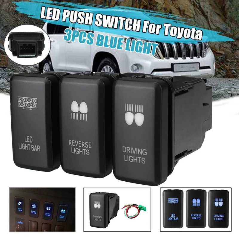 

3 шт., Автомобильные светодиодные ламсветильник для Toyota Camry AXIO Belta RAV4 Prado Land Cruiser