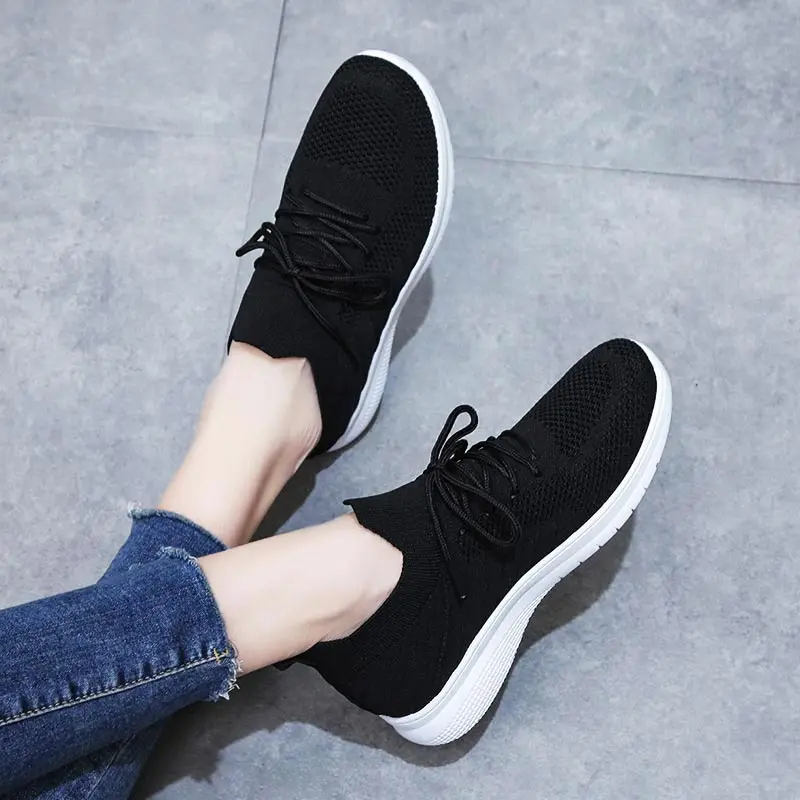 

knitted mesh Kids Running Shoes 47 Size Shoes Sports Tennis Female Sneakers Women 2021 White Woman Sport Sneakers Fitness