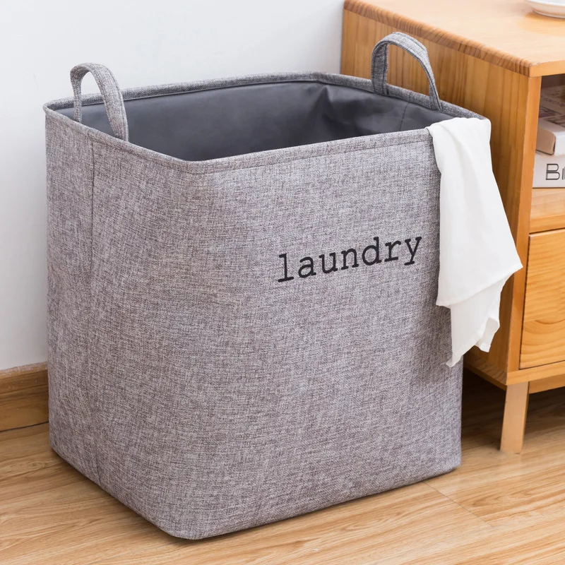 

Portable Felt Handy Dirty Clothes Storage Basket Bathroom Laundry Basket Environment Living Room Kids Toy Clothes Baskets