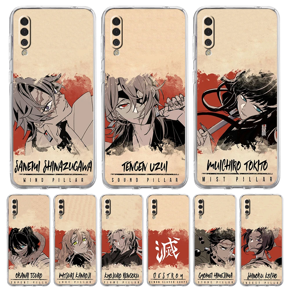 

Demon Slayer Anime Luxury Phone Case For Samsung Galaxy A12 A02 A03S A50 A70 A10 A20 A20S A30 A40 Transparent Silicone Shell Bag