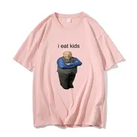 Bertram Eats Kids Funny Brand Men Women T-shirt I Eat Kids Tees Man Pure Cotton Tops Short Sleeve New Black Casual Loose Tshirt 3