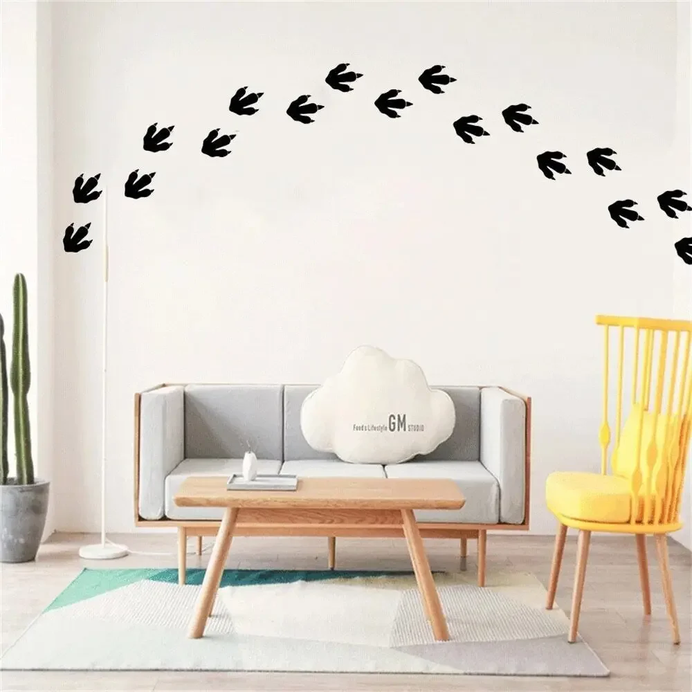 Набор из 27 следов динозавра стикер на стену виниловый домашний декор детская