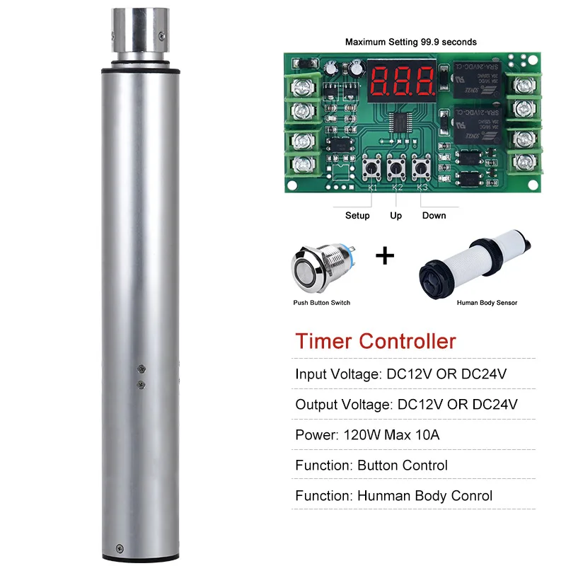 Подъемная столешница DC 12 В 24 в 1500 мм ход 150 Н кг цилиндрическая для фотоэлементов