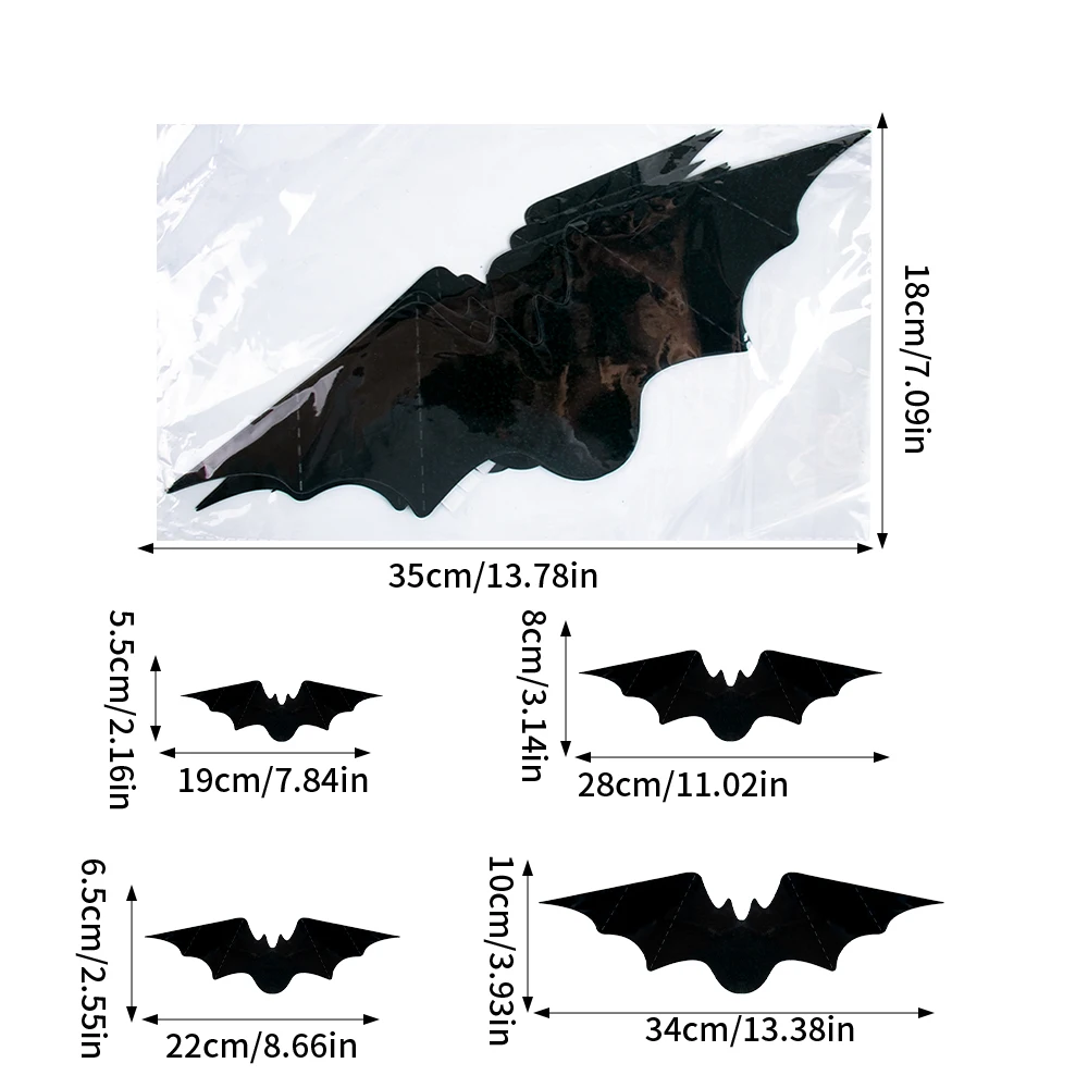 12 шт. настенные Переводные картинки в виде черной бабочки