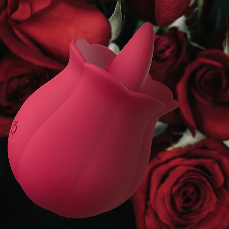 Rose Vibratoren mit Zunge Lecken Vibratoren Frauen G Spot Nippel Stimulation Wiederaufladbare Klitoris Vibrator Stimulation Sex Spielzeug