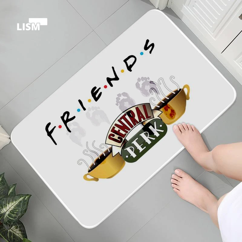 

Anti-slip Waterproof Diatom Ooze Mat Classic Friends Mat for Bathroom Kitchen Carpet Non-Slip for Living Room Welcome Doormat
