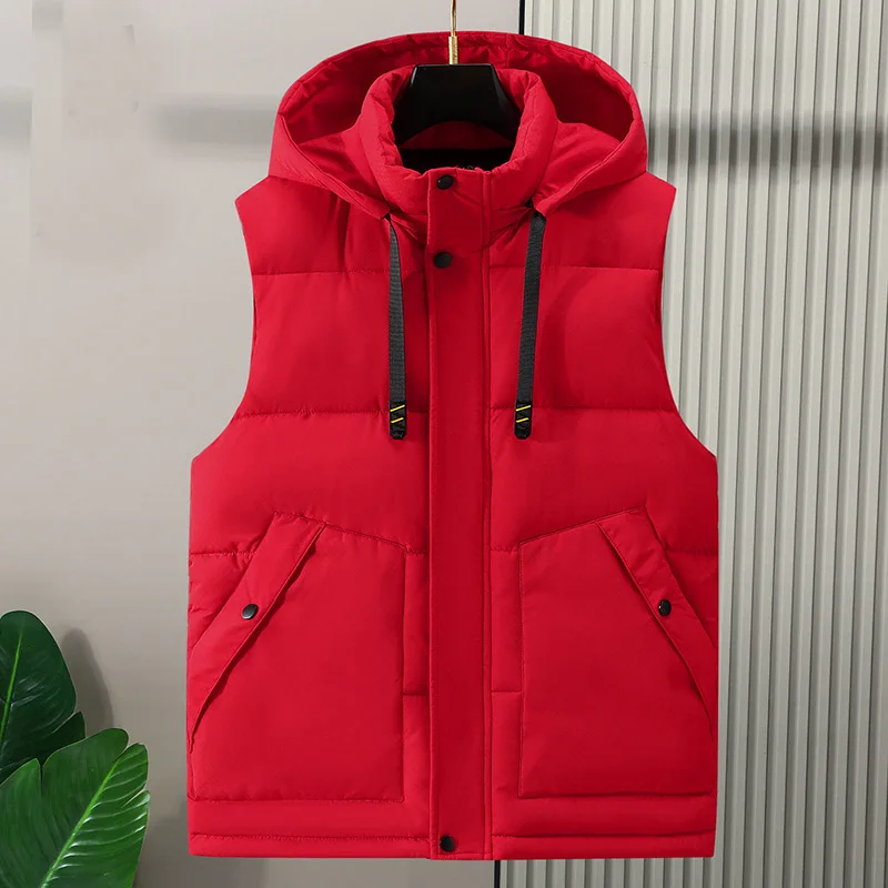 Жилет большого размера утолщенный осенне-зимний повседневный мужской конский