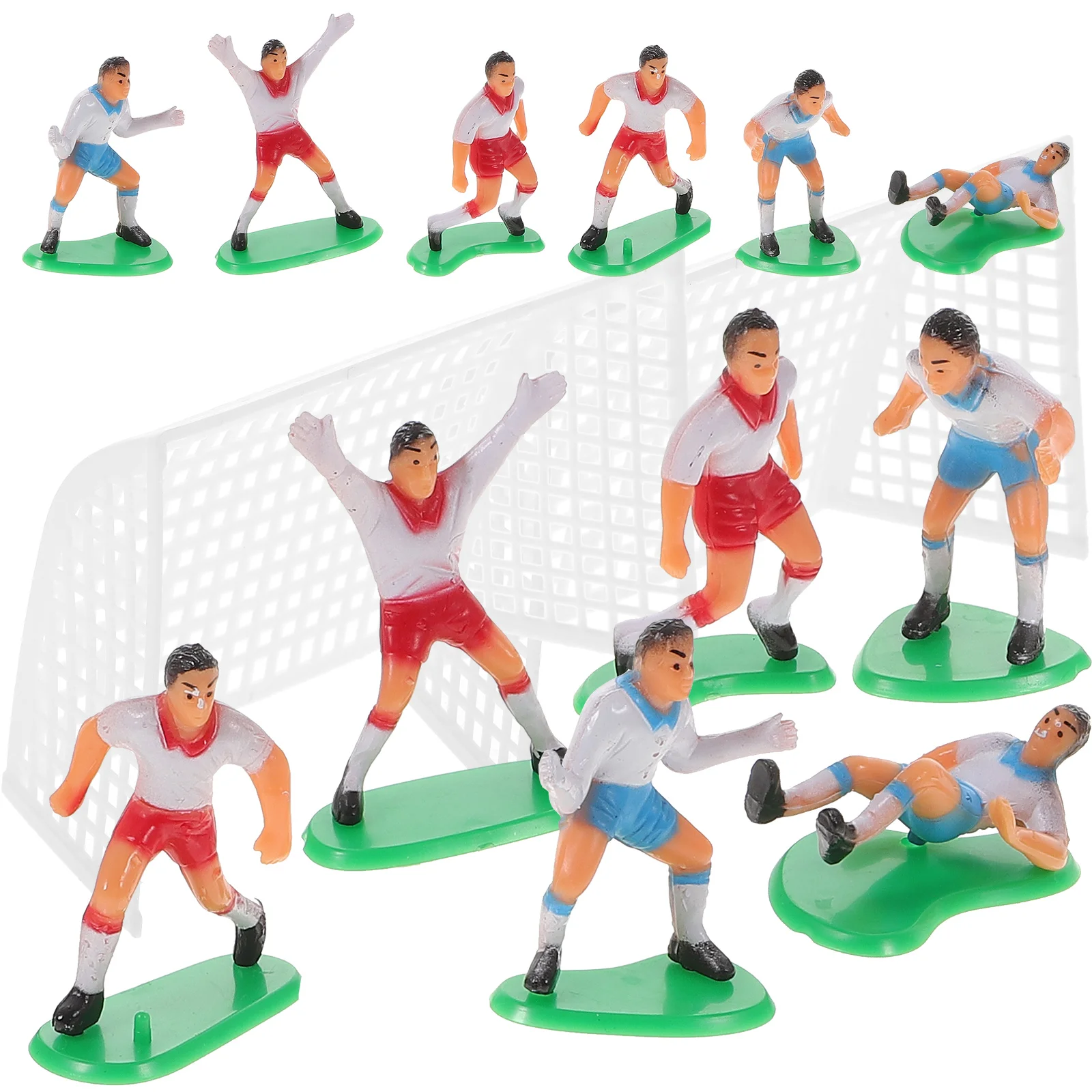 

Cake Soccer Topper Football Cupcake Decorations Theme Birthday Sports Party Toppers Figurines Supplies Decor Miniature Ornament