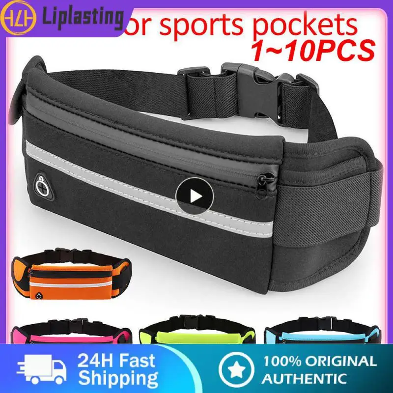 

1~10PCS Running Waist Bag Gym Fanny Outdoor Belt Bag Mobile Phone Pack for Men Women Running Jogging Run Pouch Hydration Cycling