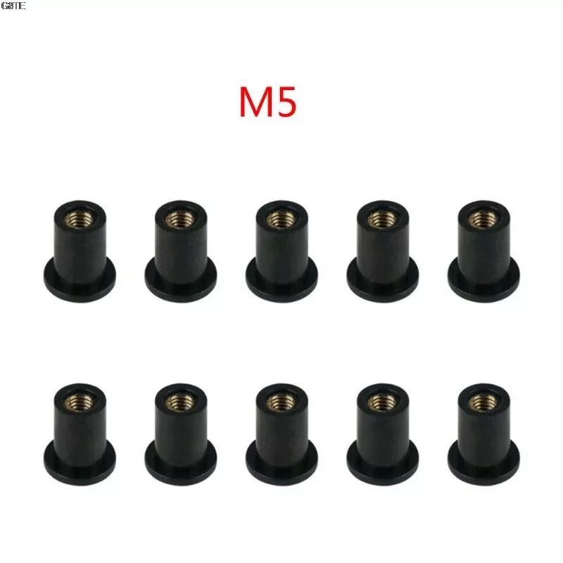 

10x M4/M5/M6 Rubber Well Nuts Blind Fastener Windscreen Windshield Fairing Cowl
