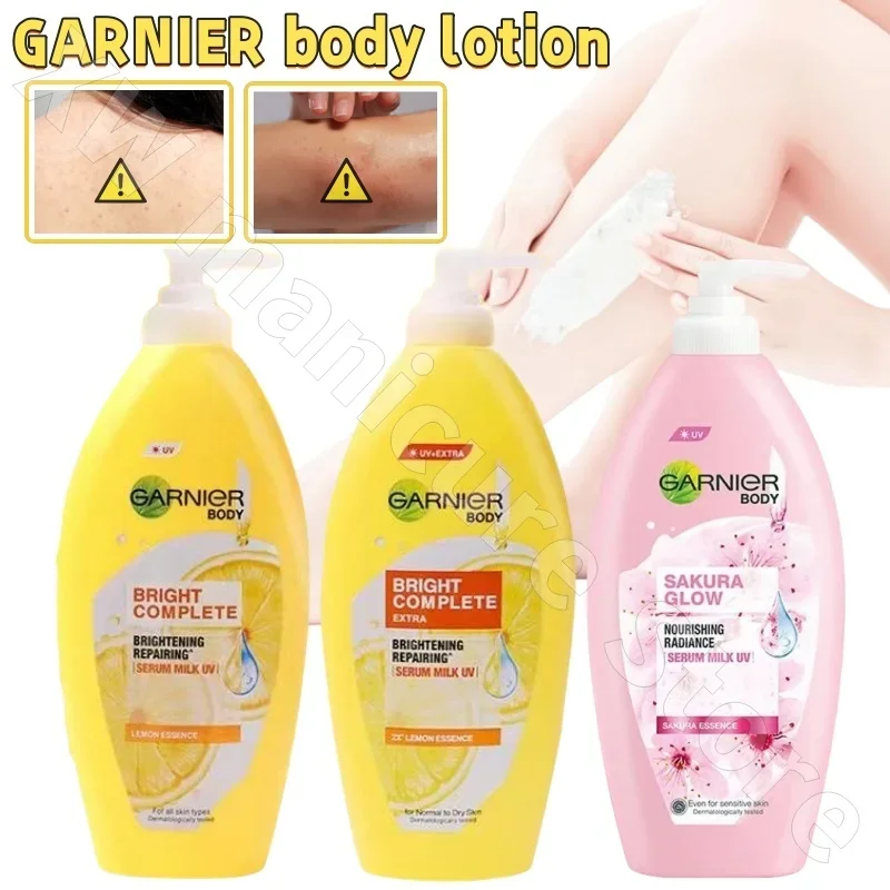 Garnier 377 Ниацинамид лимонное молочко для тела осветляет тон кожи снимает сухую