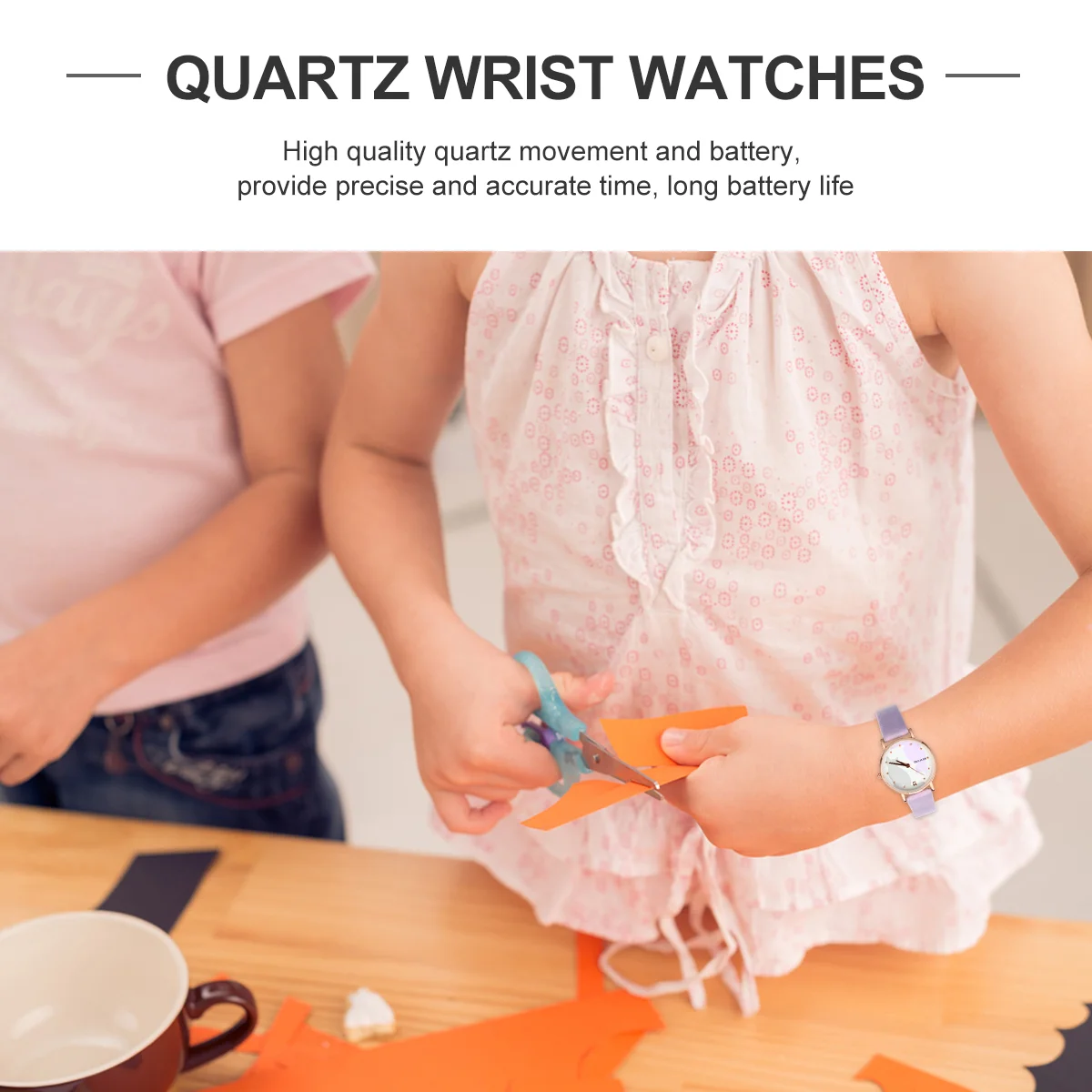 Часы Cat Кварцевые наручные часы Прямоугольник Мультфильм Фиолетовый Прекрасные