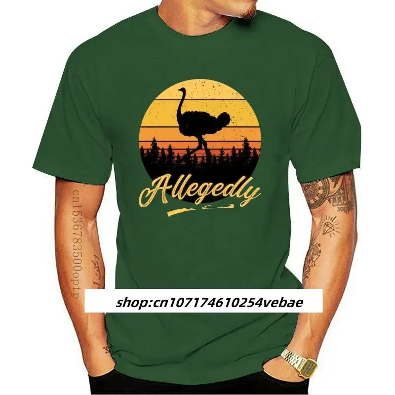 

Men tshirt Letterkenny Allegedly Ostrich Vintage Retro Sunset Distressed Gift Allegedly Ostrich T Shirt(1)