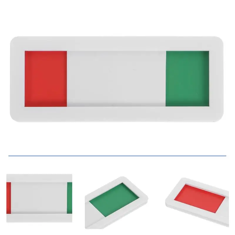 

Open Closed Slider Privacy Sign Blank Self Adhesive Indicator Sign for Office