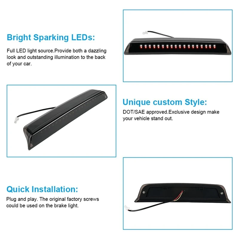 Светодиодный 3-й стоп-сигнал с высоким креплением задний грузовой фонарь для Nissan