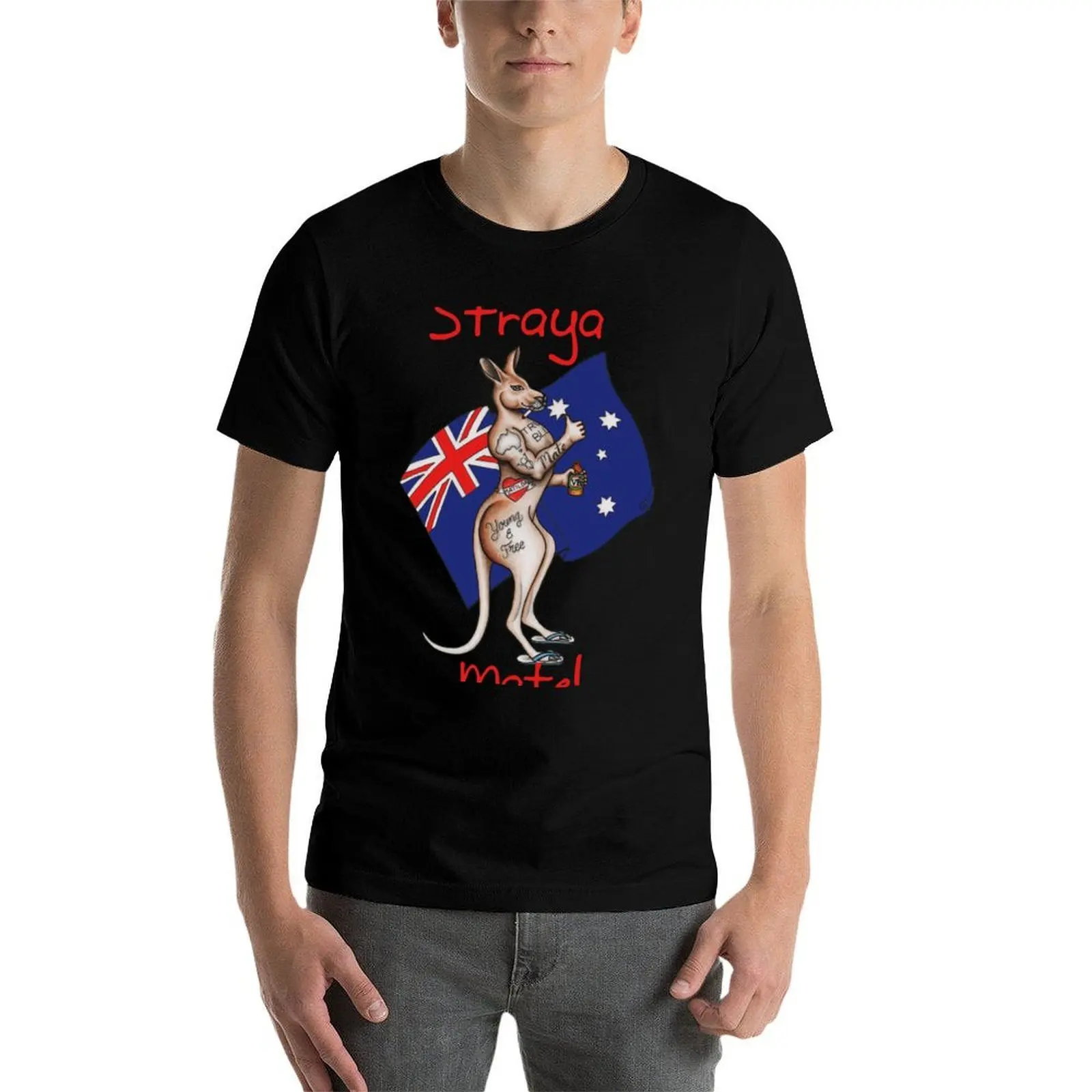 Фото Ultimate Straya / Australia Design Mate! Наклейте его на футболку, наклейку, кружку или что-либо другое! Футболка-поло для повседневной носки и работы №4