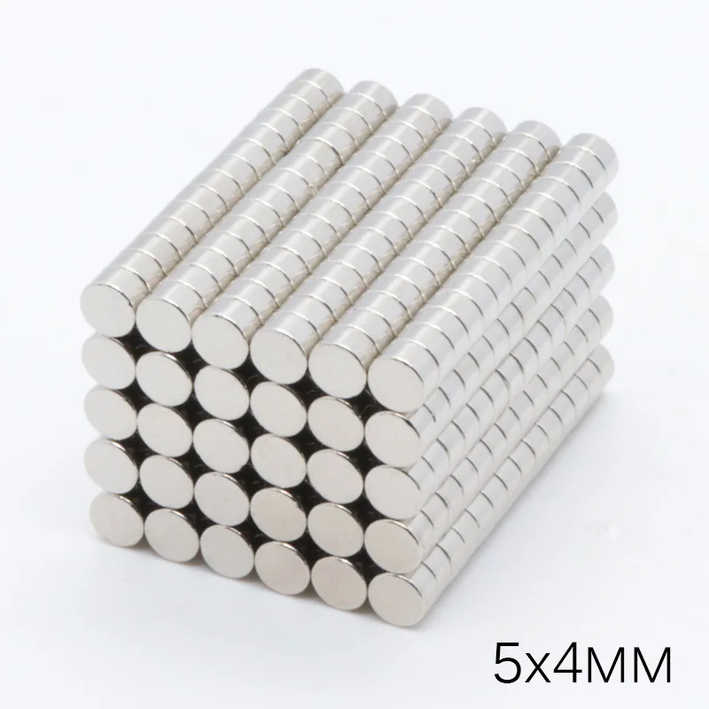 

50Pcs 5x4 mm N35 Neodymium Magnet Super Powerful Neodymium Magnets N35 Small Round Magnetic Magnets Craft Disc 5mm x 4mm Imanes