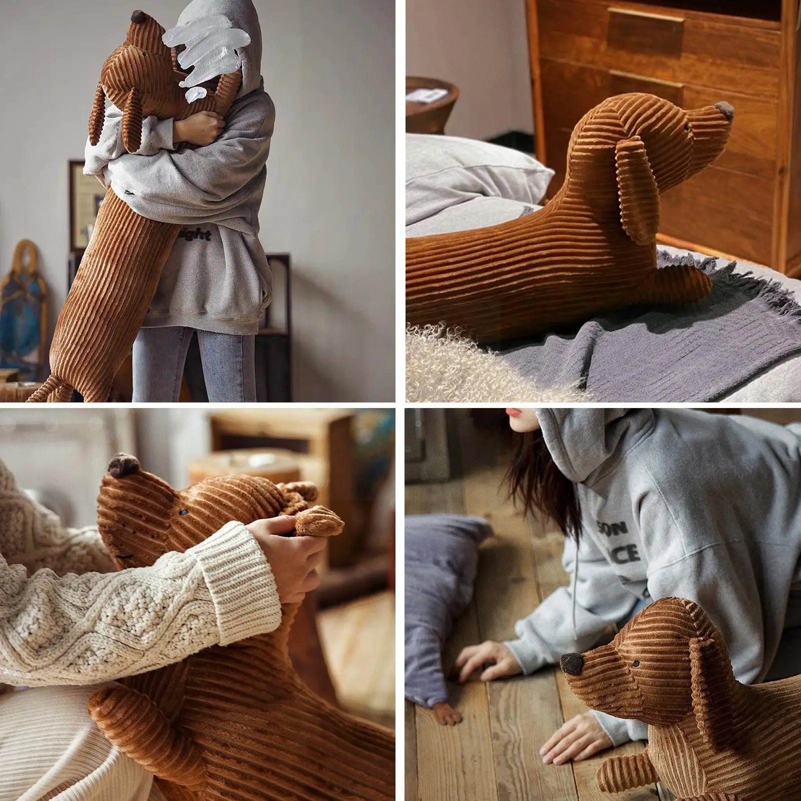 

Cute Soft Long Dog Pillow Cushion Plush Toys Stuffed Pause Office Nap Pillow Bed Sleep Pillow Home Decor Gift For Kids O4x3