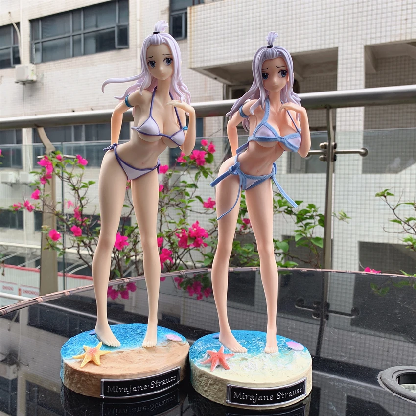 Аниме Фея Хвост Эрза алый Мираджейн · Страус Девушка ПВХ экшн-фигурка игрушки