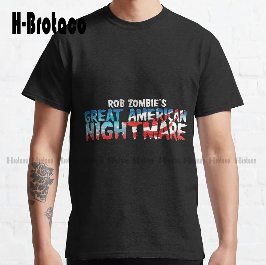 

Классические футболки для девочек с Робом Зомби, высококачественные милые элегантные милые Мультяшные милые хлопковые футболки в стиле ре...