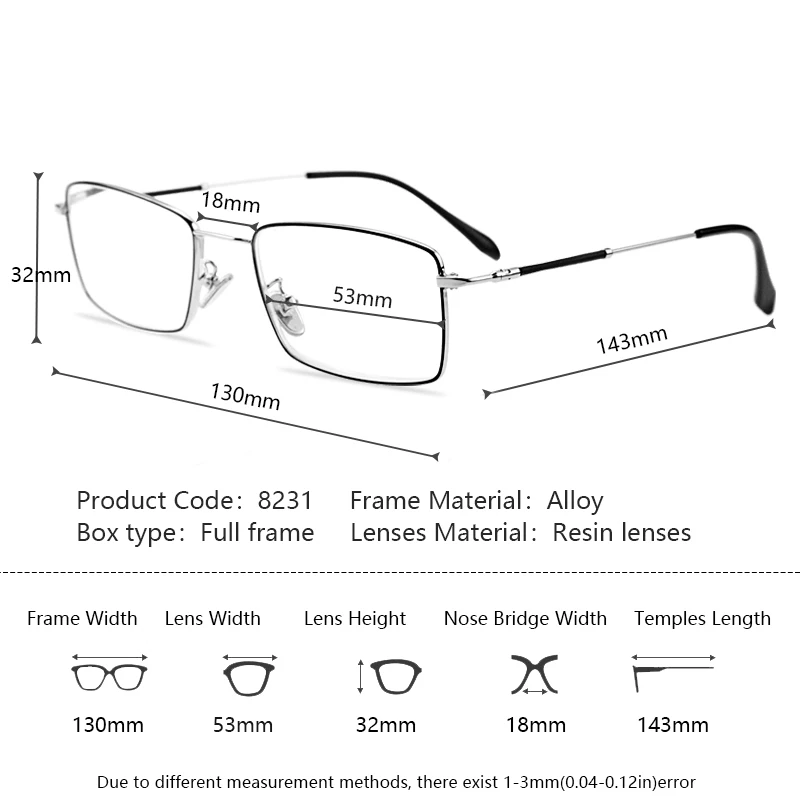 Ультратонкие мужские очки для чтения с защитой от внешнего воздействия