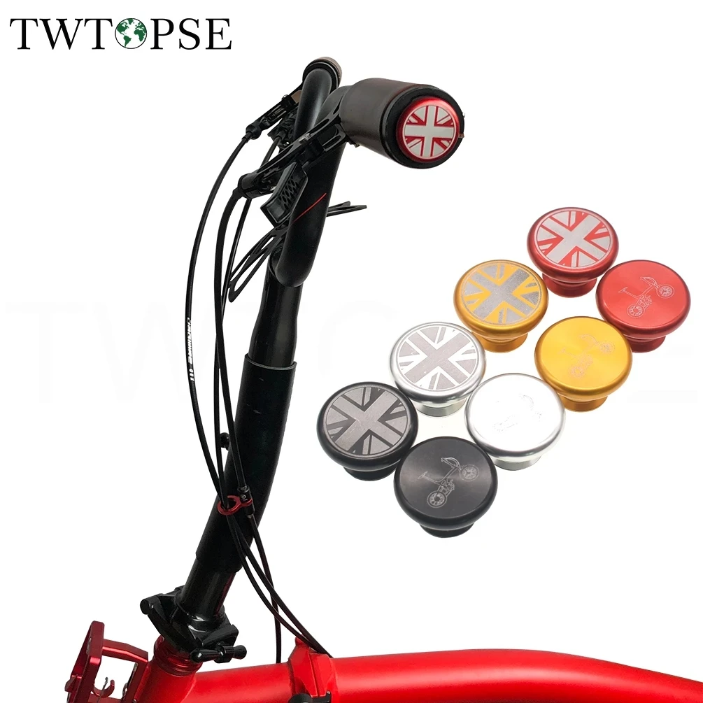 

TWTOPSE велосипедные заглушки для руля велосипеда для Бромптона 3, 60 Birdy PIKES Crius Складная ручка для велосипеда MTB крышка из алюминиевого сплава