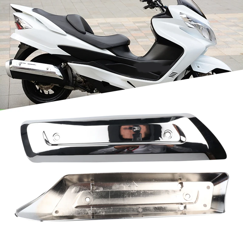 

Хромированный глушитель для мотоцикла, скутера SKYWAVE Skywave400 AN250 AN400, крышка выхлопной трубы, тепловой экран