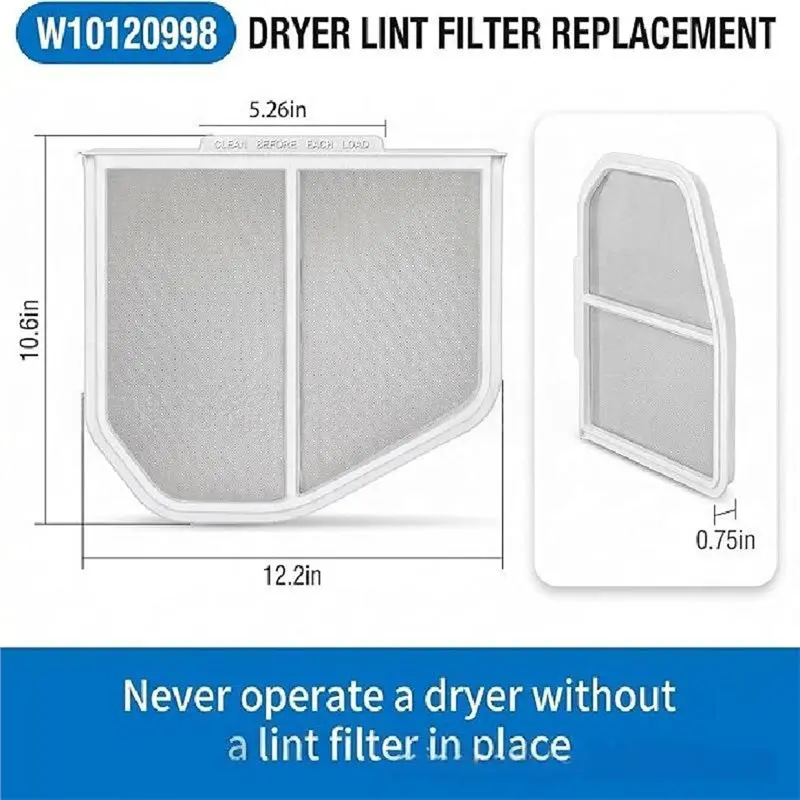 DTEW-Запасные части для сушилок Whirlpool, Crosley, Maytag - W10120998 W10049360 Фильтр для сбора ворса с щеткой для очистки (art.: 3920dcd40960d) - 3920dcd40960d
