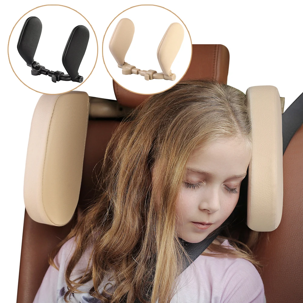 

Автомобильная подушка на подголовник, детская подушка для сна, автомобильная безопасная подушка, регулируемое сиденье, подушка для поддерж...
