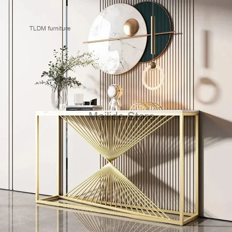 Современные железные консольные столы для прихожей домашний консольный стол