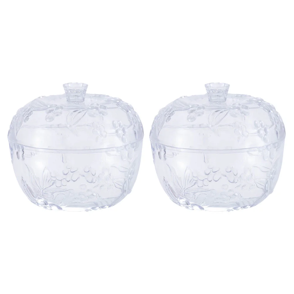 

2pcs Storage Holders Candy Storage Tanks Desktop Organizers Sealed Storage Jars for Party Kitchen Desktop