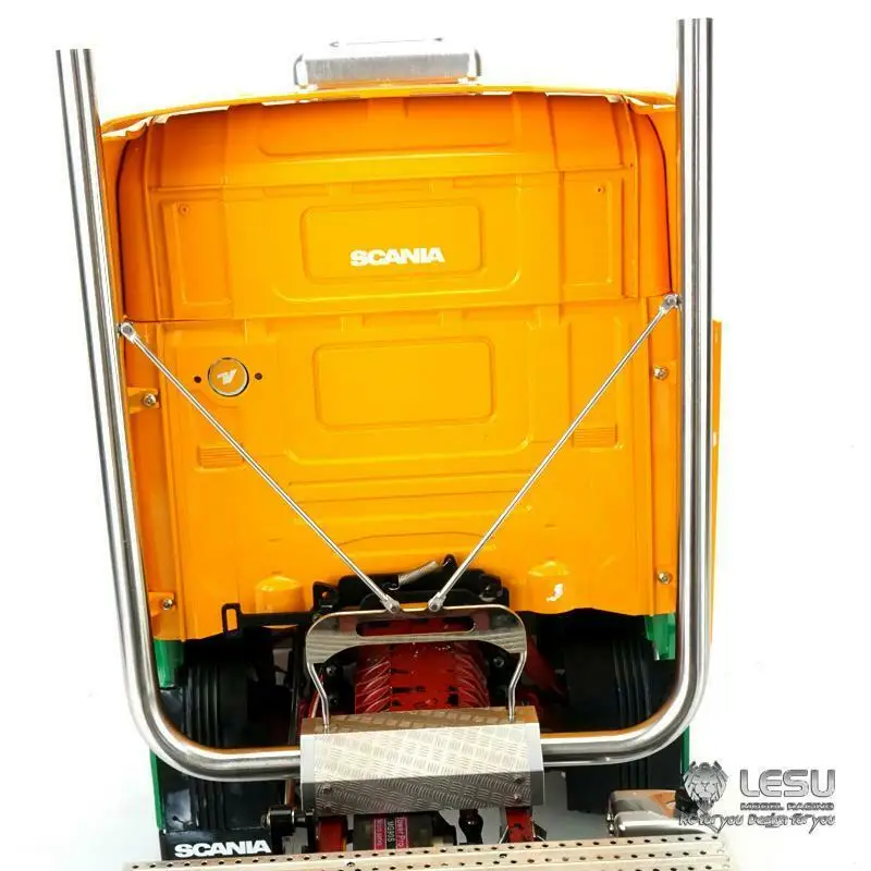 LESU металлическая выхлопная труба дымоход для 1/14 TAMIYA RC Scania R470 R620 трактор грузовик