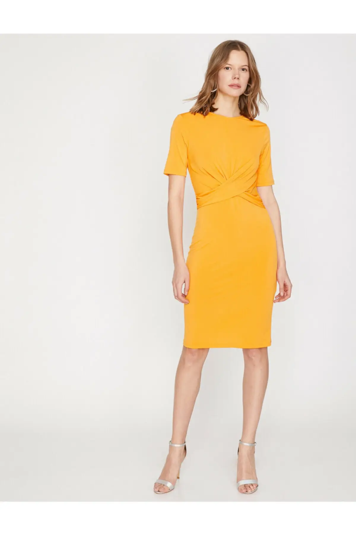 Koton женский горчичный платье|Женские платья| |