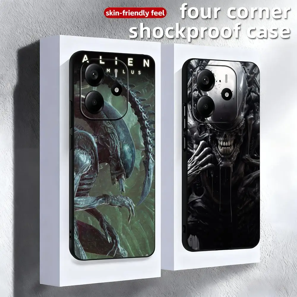 Фото Чехол для телефона Alien Romulus Super Cool Poster для Redmi Note 14 13 12 11 Pro Plus S 5G 14C A3, мягкий черный чехол для телефона №2